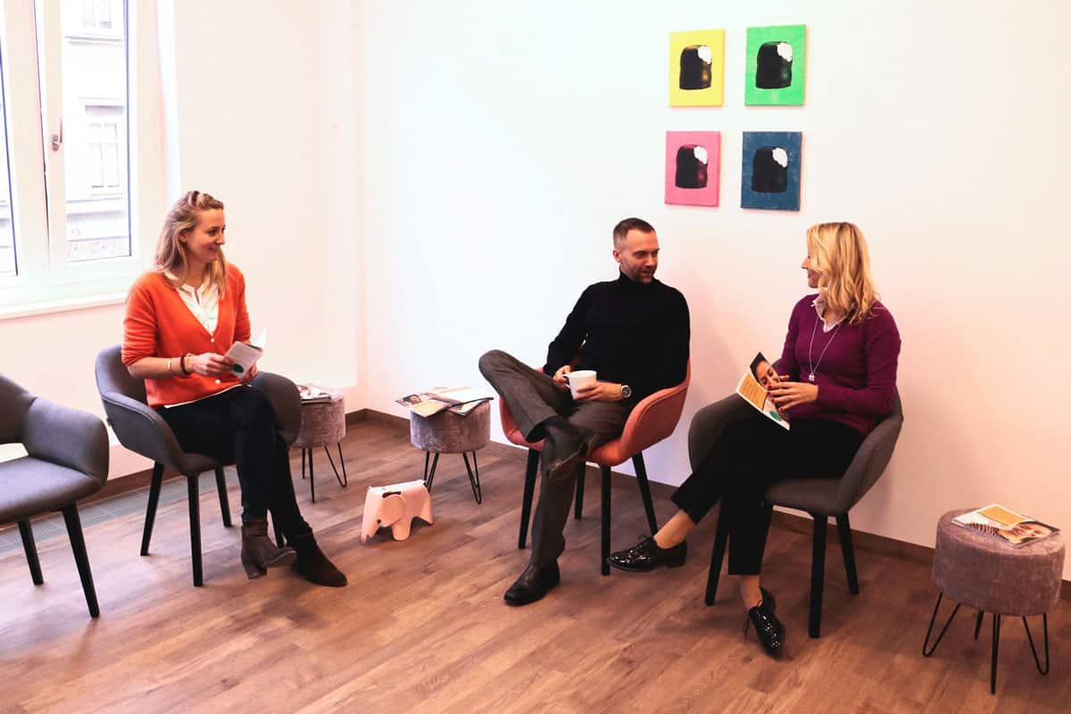 Wartezimmer der Praxis
